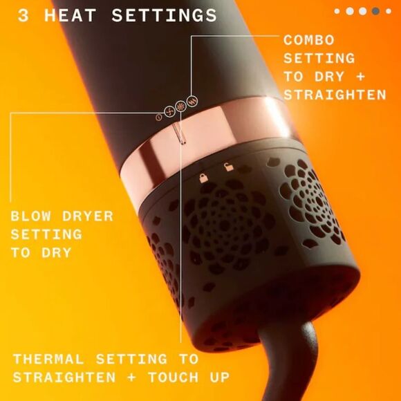 Amika double agent 2-in-1 blow dryer straightening brush New with tags - Picture 5 of 9